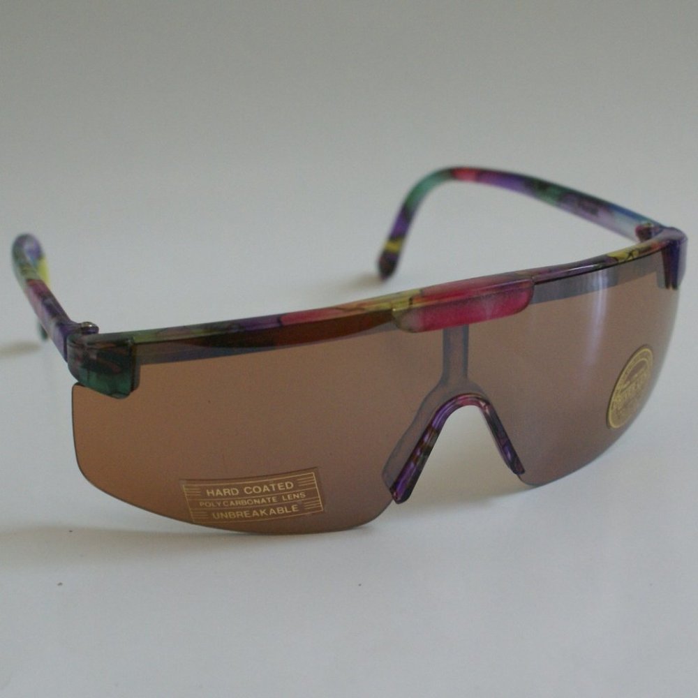 Vintage blade wrap Coppermax lens tech sunglasses